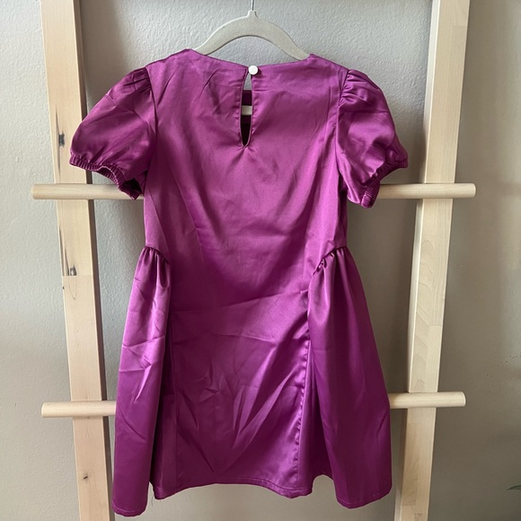 SATEEN FUSHIA DRESS | SACOOR BROTHERS | Size 4 - Picture 2 of 8